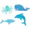 24 Pcs Unfinished Sea Creatures Wood Cutouts for Crafts, Wooden Ocean Animals